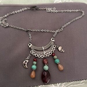 Vintage Boho crystal necklace from Laguna Beach, California